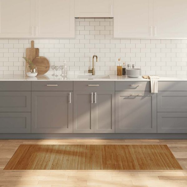 vidaXL Tappeto Rettangolare Marrone 80x200 cm in Bamb&ugrave;