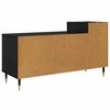 vidaXL Mobile TV Rovere Nero 100 x 35 x 55 cm Legno multistrato