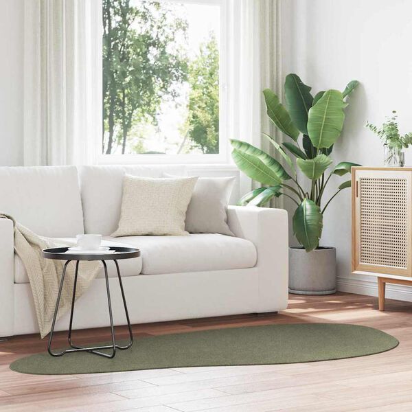 vidaXL Tappeti per area HUARTE Verde foresta 100 x 200 cm Poliestere