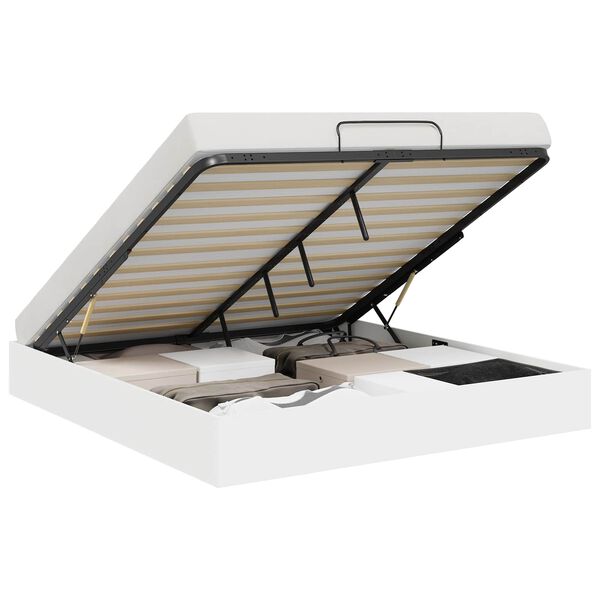 vidaXL Letto ottomano Bianco 193 x 120 x 25 cm Truciolare