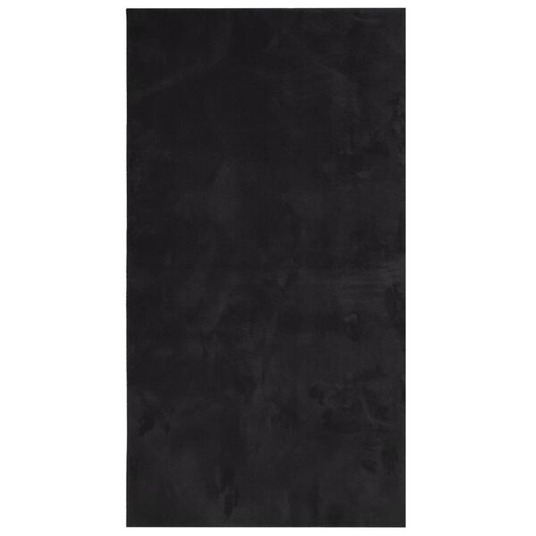 vidaXL Tappeto a Pelo Corto HUARTE Morbido e Lavabile Nero 80x150 cm