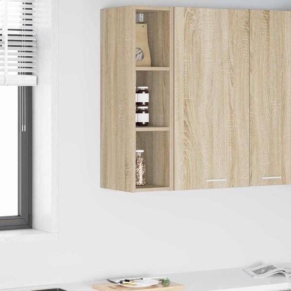 vidaXL Armadio pensile Rovere Sonoma 20 x 29,5 x 80 cm