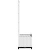 vidaXL Fioriera da Giardino con Graticcio Bianco 40x40x136 cm PP