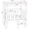 vidaXL Cuccia per Cani 65,5x50,5x70 cm in Legno Massello di Pino