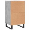 vidaXL Credenze 2 pz Grigio Cemento 40x35x70 cm in Legno Multistrato