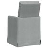 vidaXL Sedie da pranzo 2 pcs Grigio chiaro 57 x 67 x 98 cm Tessuto