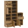 vidaXL Armadietti Laterali 5 pz ODDA 40x24x79 cm Legno Massello Pino