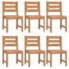 vidaXL Set da Pranzo da Giardino 7 pz in Legno Massello di Teak