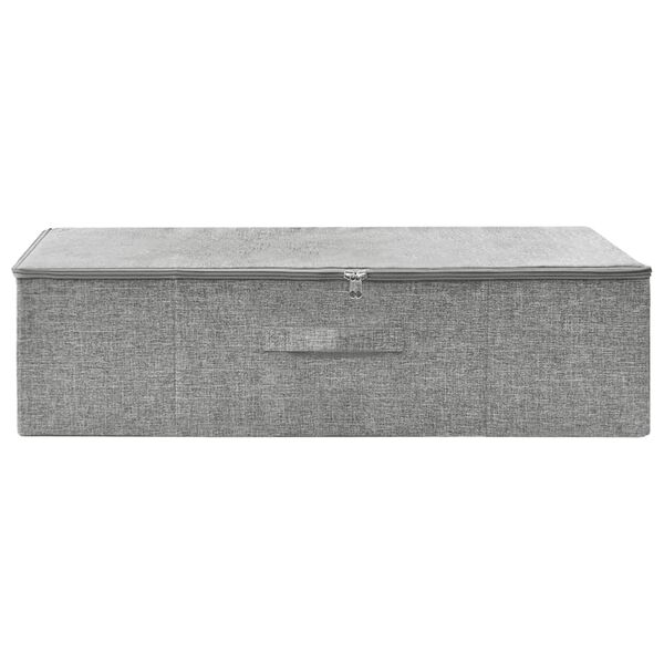 vidaXL Scatola Portaoggetti in Tessuto 70x40x18 cm Grigio