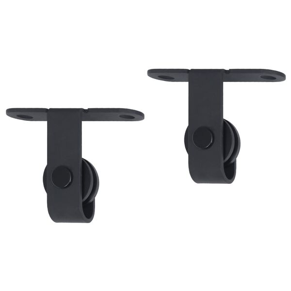 vidaXL Kit Mini Anta Scorrevole Armadio in Acciaio al Carbonio 183 cm