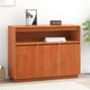 vidaXL Credenza Marrone cerato 104,5 x 34 x 80 cm Pino massello