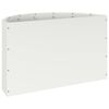 vidaXL Fioriera Bianco 60 x 30 x 35 cm Acciaio