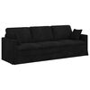 vidaXL Divano 2 pcs Nero 228 x 78 x 80 cm Velluto