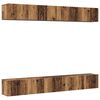 vidaXL Set mobile TV 6 pz Legno vecchio Legno ingegnerizzato