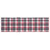 vidaXL Cuscino per Lettino a Quadri Rossi 200x50x3cm Tessuto Oxford