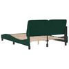 vidaXL Giroletto senza Materasso Verde Scuro 140x190 cm in Velluto