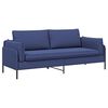 vidaXL Divano 3-Persone Blu Polizia 222 x 81 x 89 cm Velluto