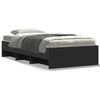 vidaXL Giroletto Nero 100x200 cm in Legno Multistrato