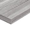 vidaXL Mensole Parete 4pz Grigio Sonoma 60x10x1,5cm Legno Multistrato