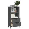 vidaXL Libreria VIKEN Grigio Antracite 60x35x123 cm Legno Multistrato