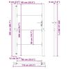 vidaXL Cancello da giardino 100x200 cm in acciaio Corten