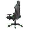 vidaXL Sedia da Gaming Girevole Verde in PVC