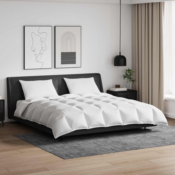 vidaXL Set di Piumoni con cuscino 3 pcs Bianco Piuma d'anatra