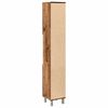 vidaXL Mobile da Bagno Legno Antico 30x30x179 cm in Legno Multistrato