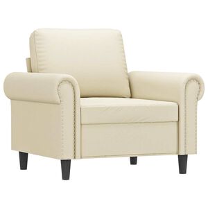vidaXL Poltrona Crema 60 cm in Similpelle