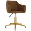vidaXL Sedie da Pranzo Girevoli 6 pz Marroni in Velluto