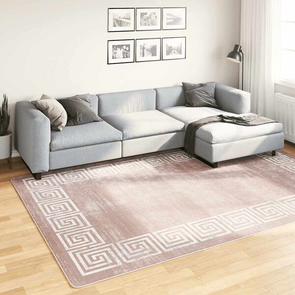vidaXL Tappeto Lavabile 190x300 cm Beige
