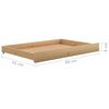 vidaXL Dormeuse Estraibile 2x(90x200) cm Ambra Legno Massello di Pino