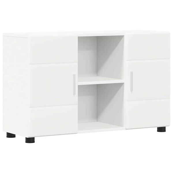 vidaXL Credenza FLORIN Bianco 88,5 x 30,5 x 55,5 cm Legno multistrato