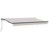 vidaXL Tenda retrattile Grigio chiaro e bianco 500 &times; 350 cm