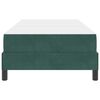 vidaXL Letto a molle con materasso Verde Scuro 80 x 210 cm Tessuto