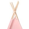 vidaXL Tenda Tipi per Bambini con Borsa Rosa Microfibra 120x120x150cm