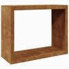 vidaXL Rack per Legna da Ardere 100x40x80 cm in Acciaio Corten
