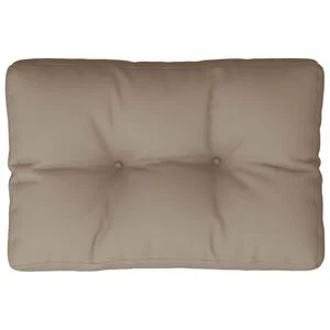 vidaXL Cuscino per Pallet Tortora 50x40x12 cm in Tessuto