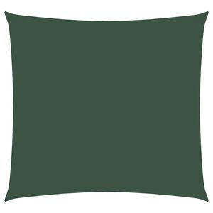 vidaXL Vela Parasole in Tela Oxford Quadrata 4x4 m Verde Scuro