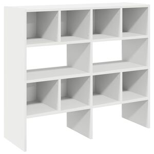 vidaXL Scarpiere 2 pz Impilabili Bianche 89,5x30x40 cm