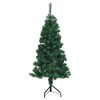 vidaXL Albero di Natale Artificiale Angolare con 150 LED Verde 120 cm