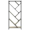 vidaXL Libreria Rovere Sonoma 79x30x180cm Legno Multistrato e Metallo