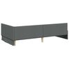 vidaXL Cornice del letto ad angolo Grigio scuro 100 cm x 200 cm