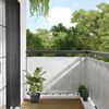 vidaXL Paravento Balcone Grigio chiaro 90x700cm 100% Poliestere Oxford