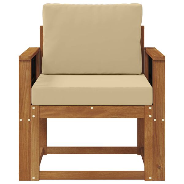 vidaXL Divano da esterno Legno di Acacia Massello e Poliestere