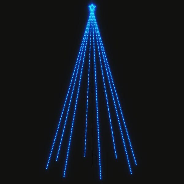 vidaXL Luci per Albero di Natale Interni Esterni 800 LED Blu 5 m