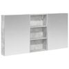 vidaXL Set di Armadi da Bagno 3 pz 140 x 14,5 x 70 cm