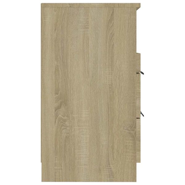 vidaXL Comodino Rovere Sonoma in Legno Multistrato