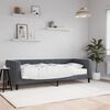 vidaXL Divano Letto con Materasso Grigio Scuro 80x200 cm in Velluto
