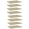vidaXL Ripiani per Libreria 8pz Rovere Sonoma 40x30x1,5cm Multistrato
